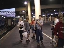 The bikes head for Scotland on the 21:10 service while we wait for the 23:30 sleeper train